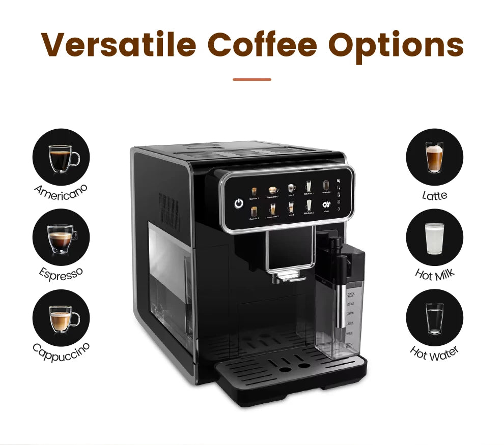 Mcilpoog Am7203 Automatic Espresso Machine Built-In Milk Frother