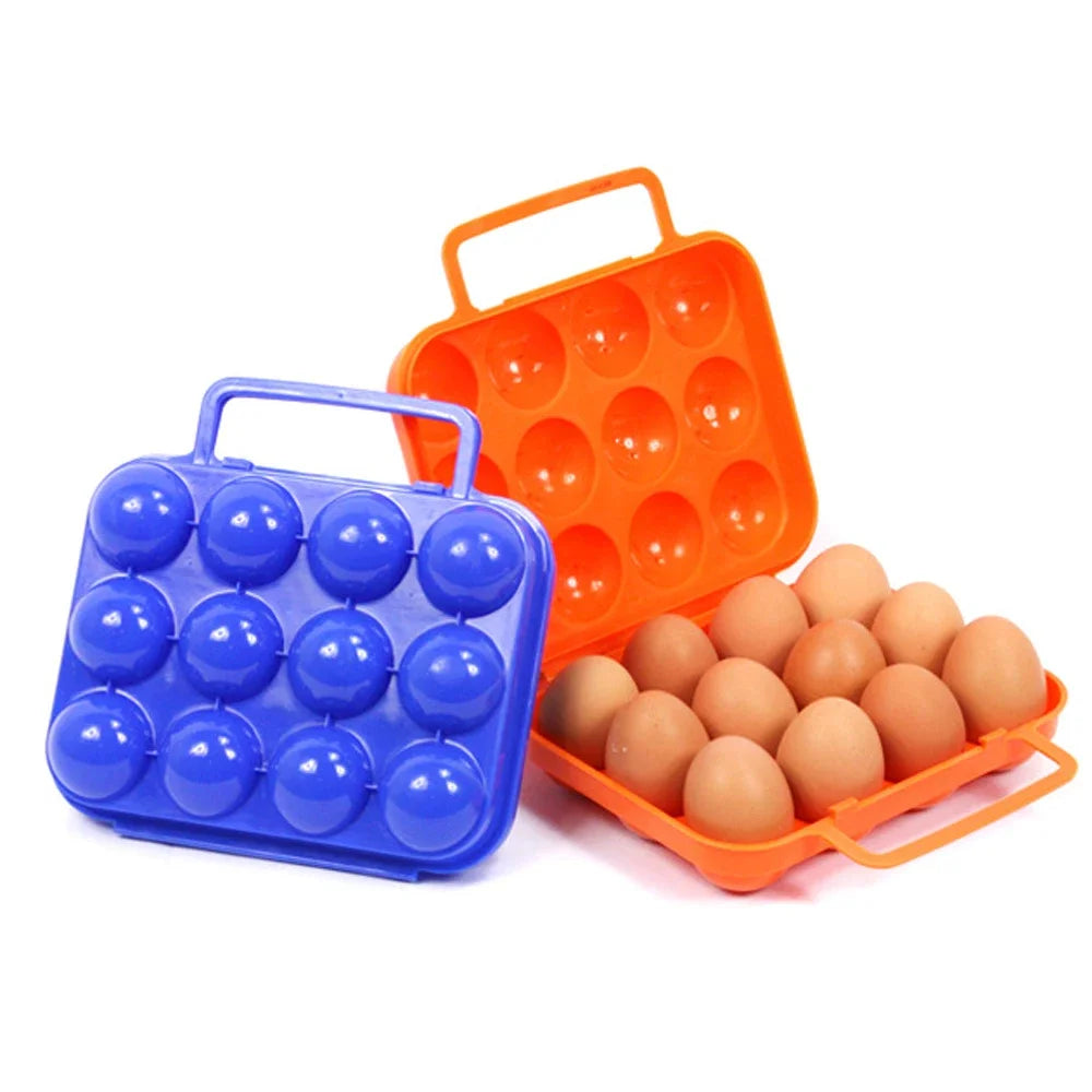 2/4/6/12 Grid Egg Storage Box Shockproof Egg Holder