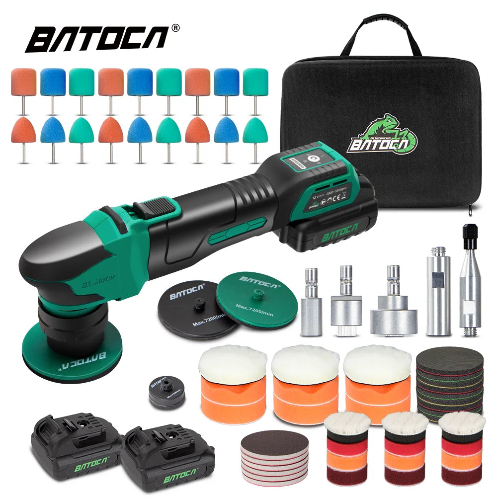 Batoca Cordless Car Polisher Machine 12v Ro/Da Micro