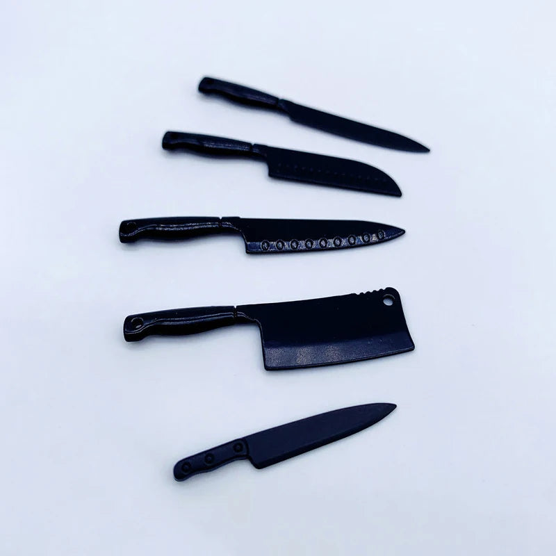 1/12 Dollhouse Mini Knives Model Dollhouse Cooking Utensils