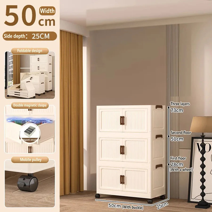Storage Box Foldableing Cabinet Storage Cabinet Clothes Toys
