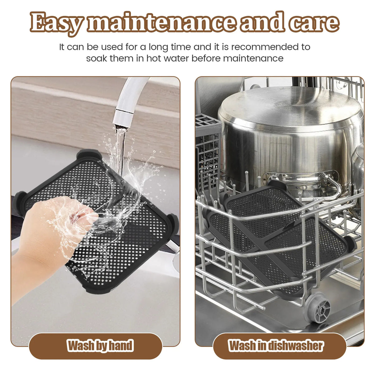 2pcs Air Fryer Splatter Guard Heat Resistant Air