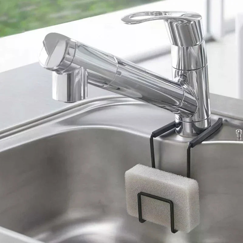 Sink Sponge Holder Small Bathroom Metal Organizer Liquid