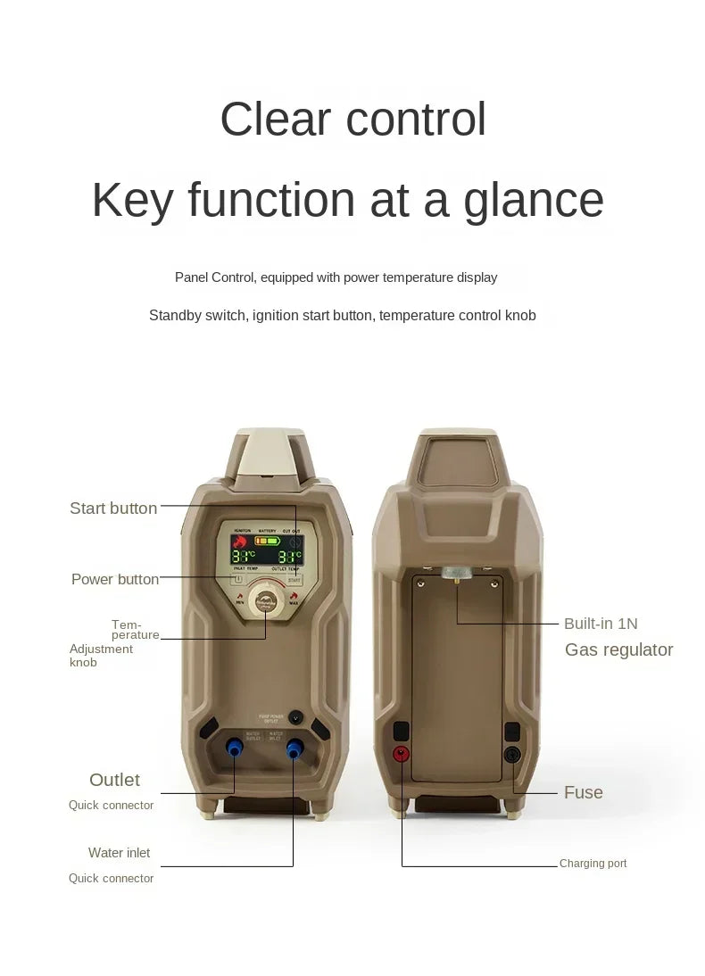 Heating Shower Outdoor Camping Water Heater Electric Shower