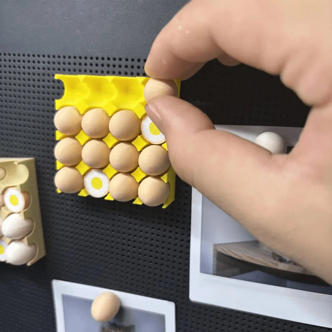 1pcs Magnetic Egg Carton Fridge Magnet Self Adhesive