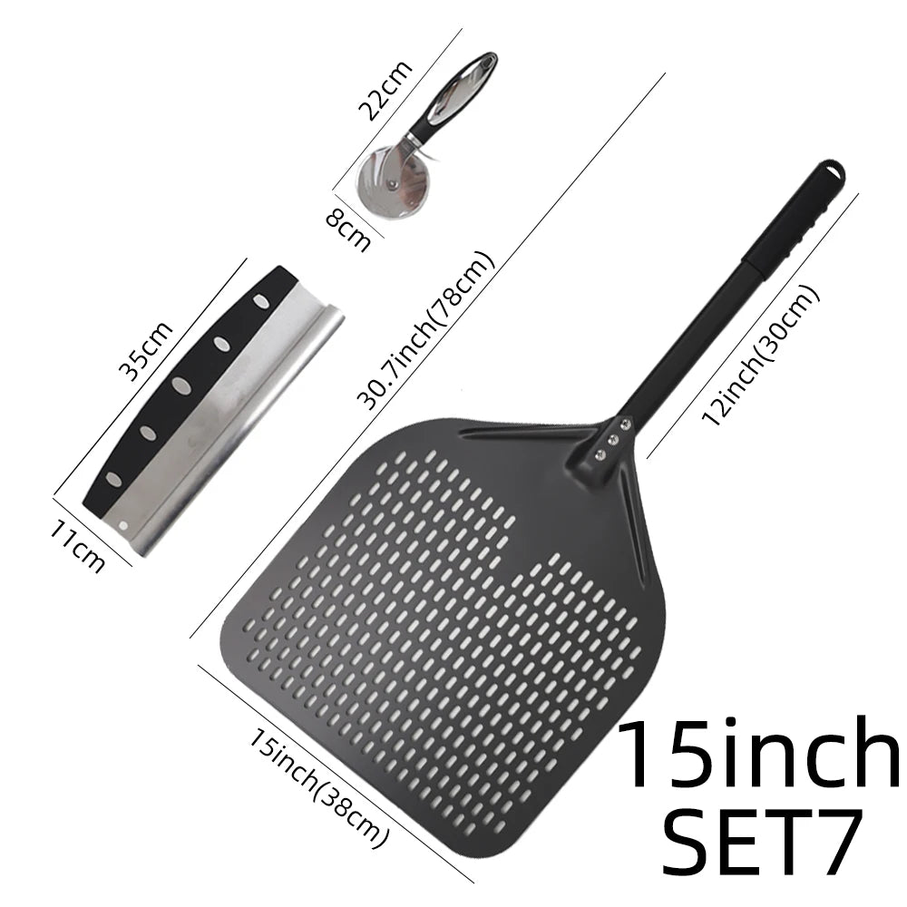 15 16 Inch Big Pizza Peel Perforated Shovel