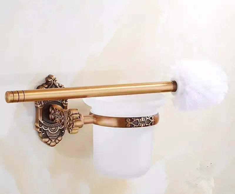 Antique Bronze Carved Bathroom Aluminum Bath Hardware Bathroom