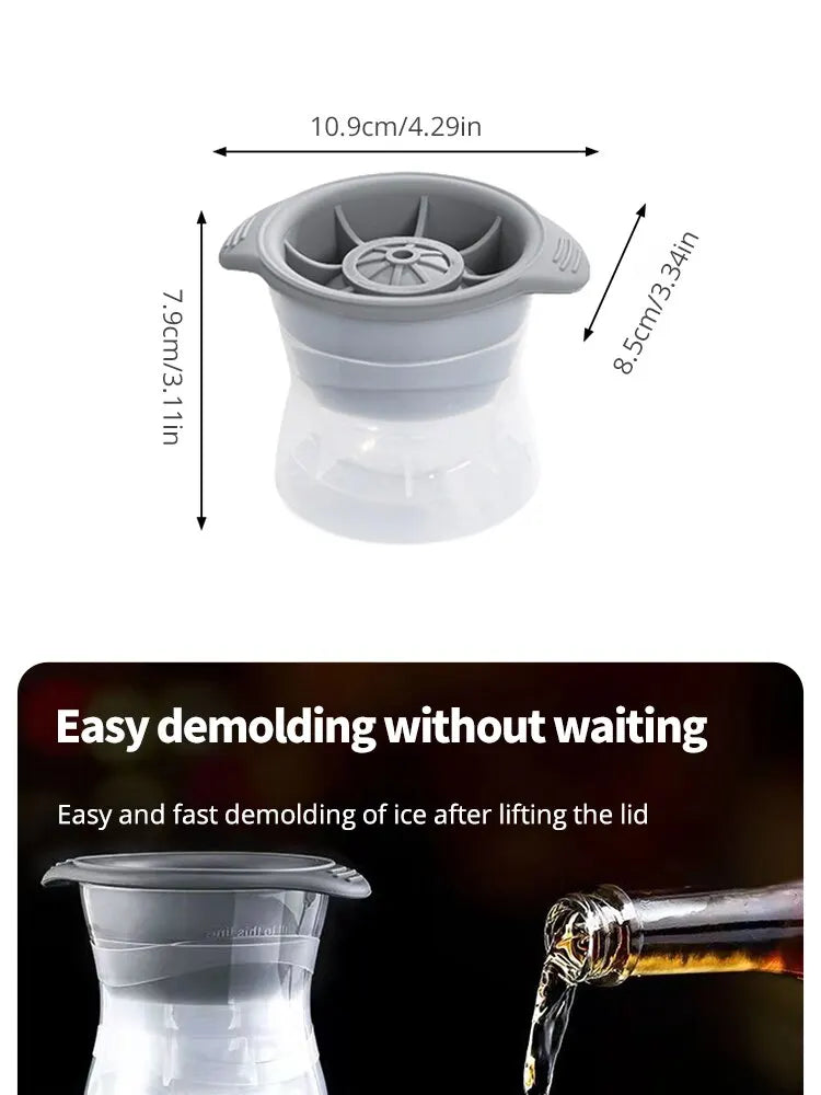 1/2pcs Bar Whiskey Round Ice Cube Maker Silicone