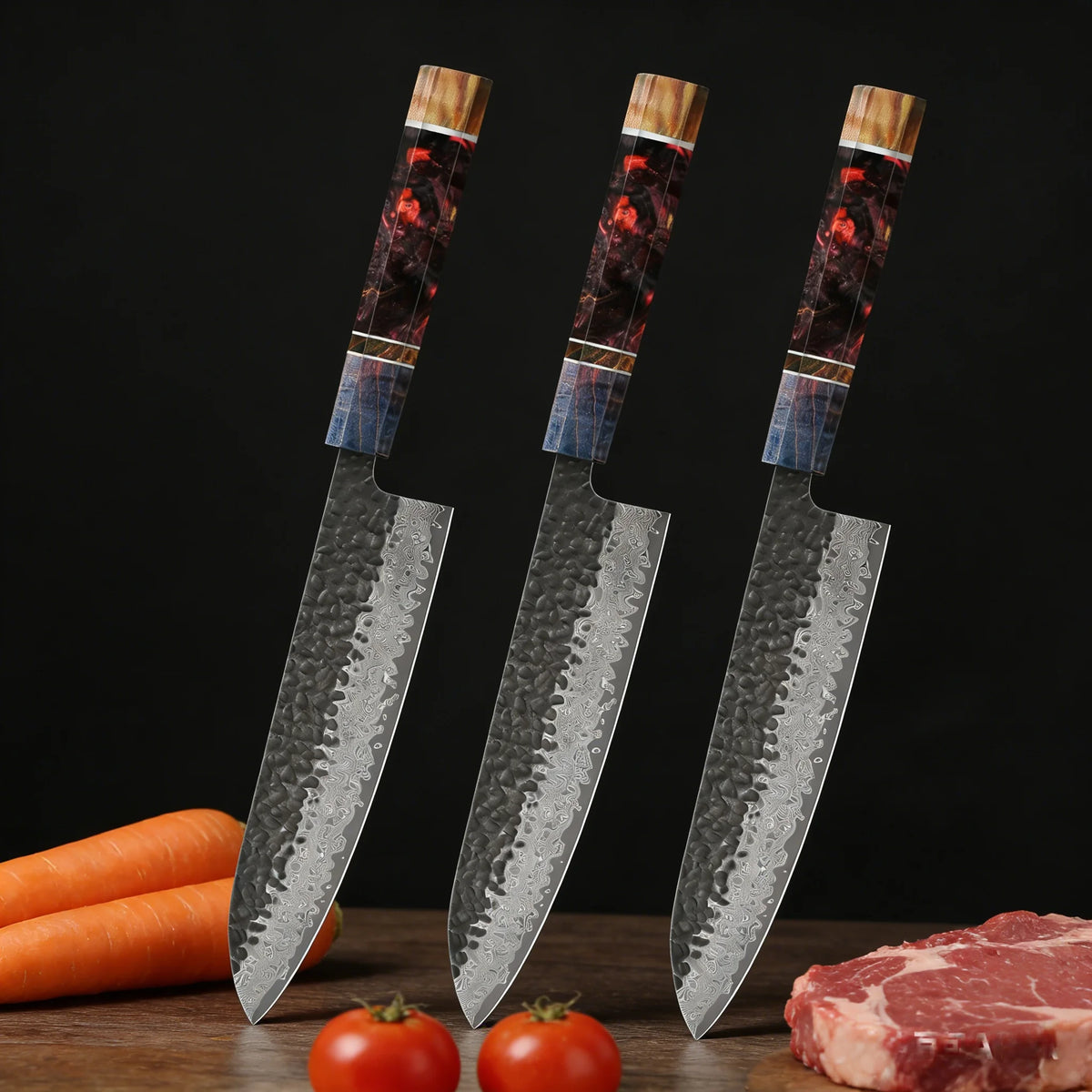 1/2/3/4pcs Knives Hand Forged 67 Layers Damascus Steel