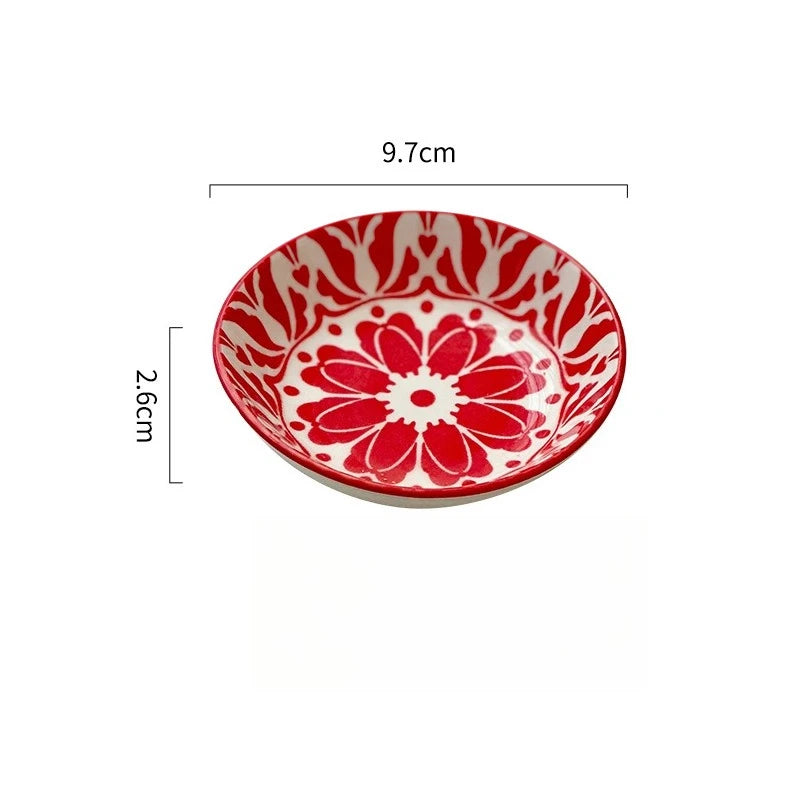Ceramic Soy Sauce Dish Small Dipping Bowl Tableware