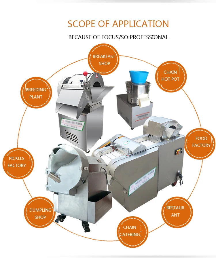 220v/180w Automatic Potato Radish Slicing Machine Multi-Function