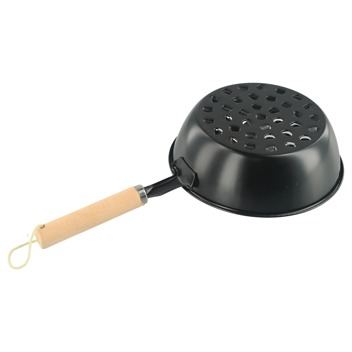 Charcoal Brazier Outdoor Camping Barbecue Brazier Wooden Handle