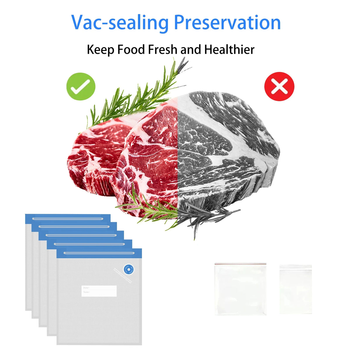 20/10pcs Reusable Vacuum Sealer Bag Air Valve Pump