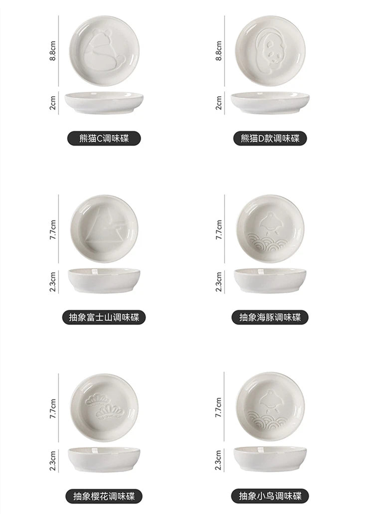1pcs Ceramic Taste Dish Animal Small Plate Creative