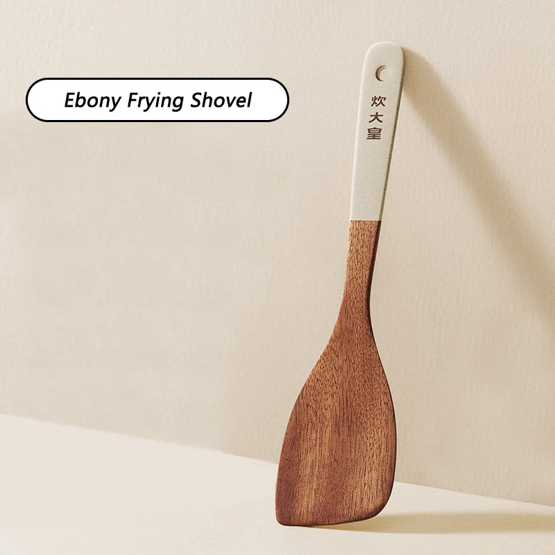 Cooker King Ebony Wood Spatula Non Stick Pan