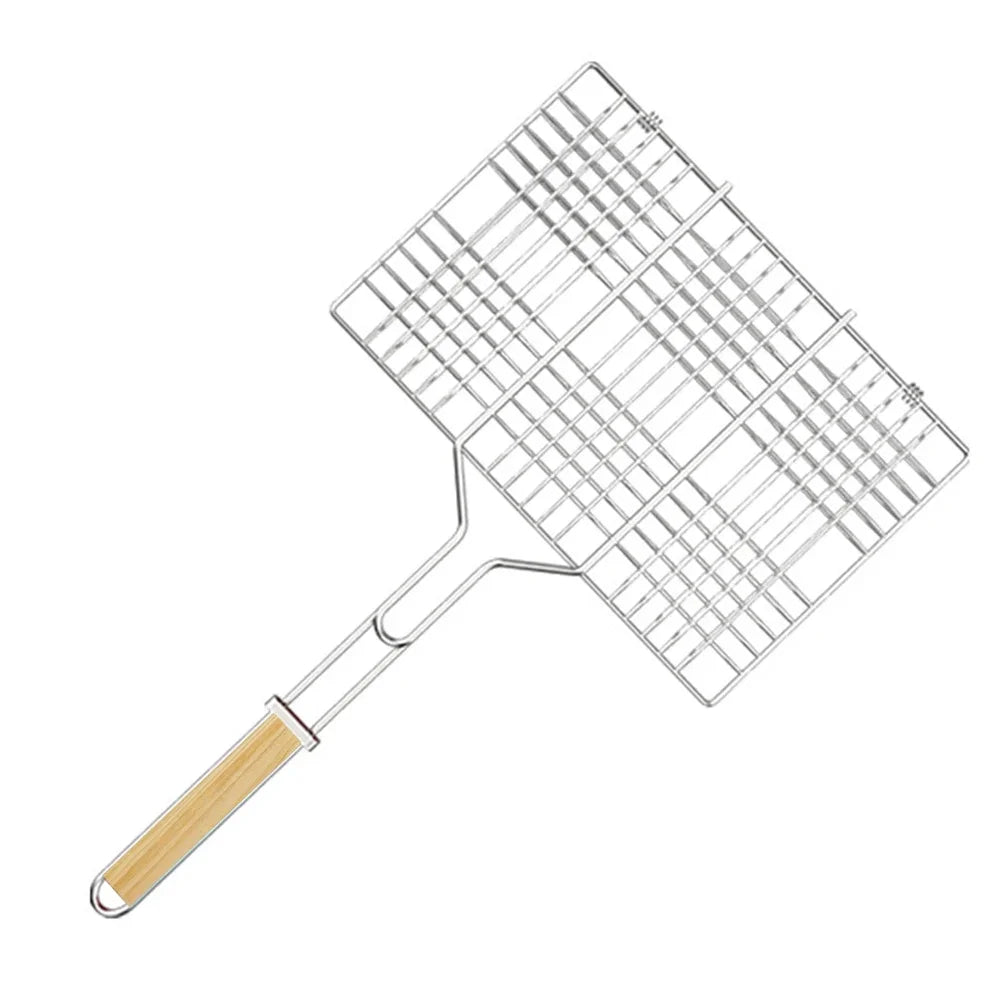 Folding Outdoor Camping Stainless Steel Bbq Rack Removable