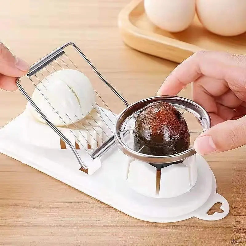 Egg Slicers Stainless Steel Slicer Fancy Splitter Egg
