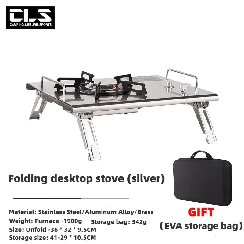 Igt Table Stove Camping Folding Removable Adjustable Height