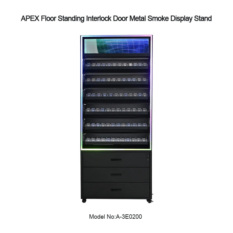 Customization Apex Modern Smoke Shop Furniture Design Led
