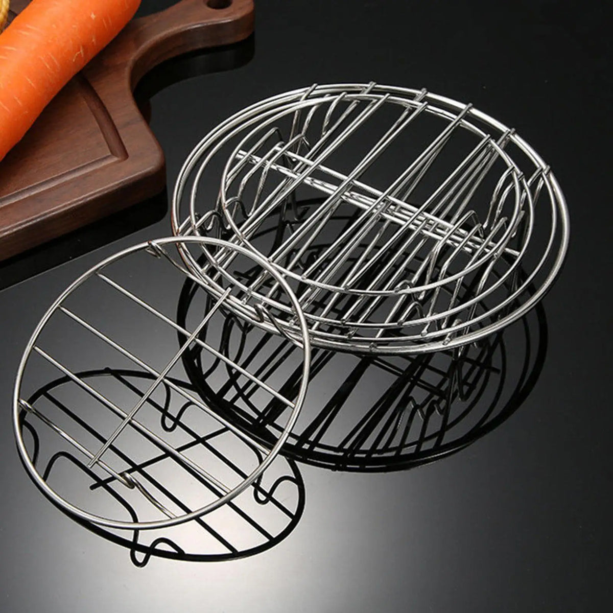 Round Cooling Rack Stainless Steel Cooking Steaming Roasting
