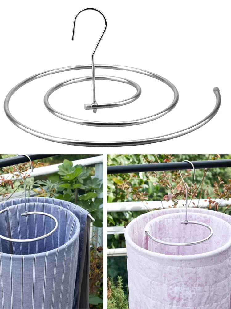 Rotating Spiral Laundry Hanger Circular Drying Rack Sheets