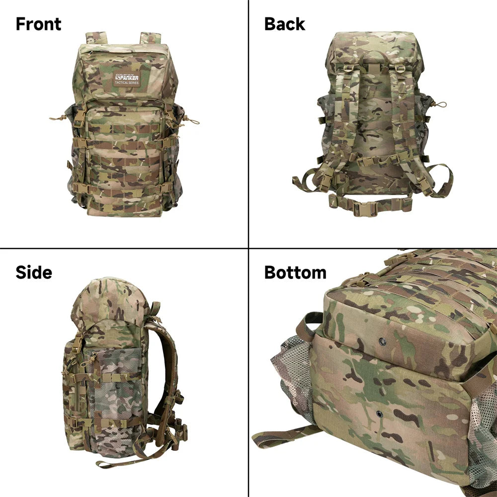 Tactical Backpack Outdoor Hiking Sport Knapsack 500d Nylon
