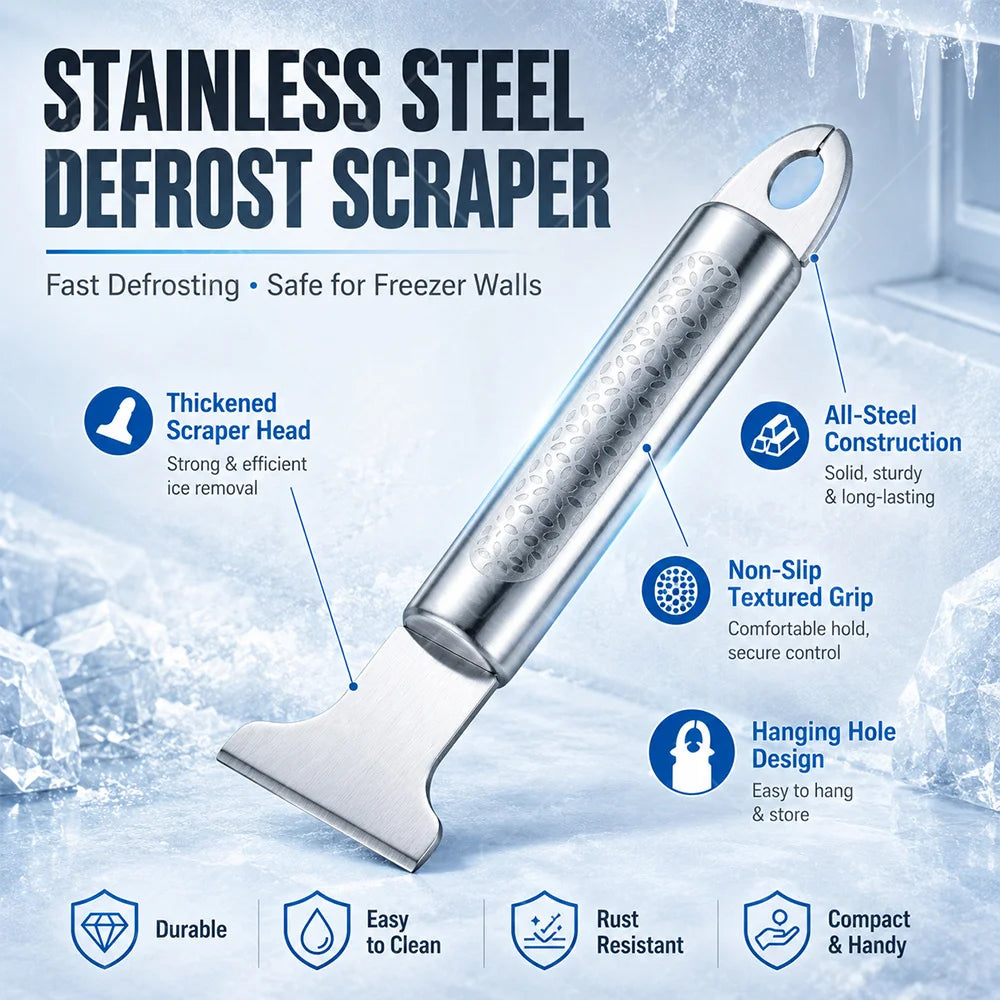 Stainless Steel Freezer Deicers Refrigerator Deicers Ice Scraper