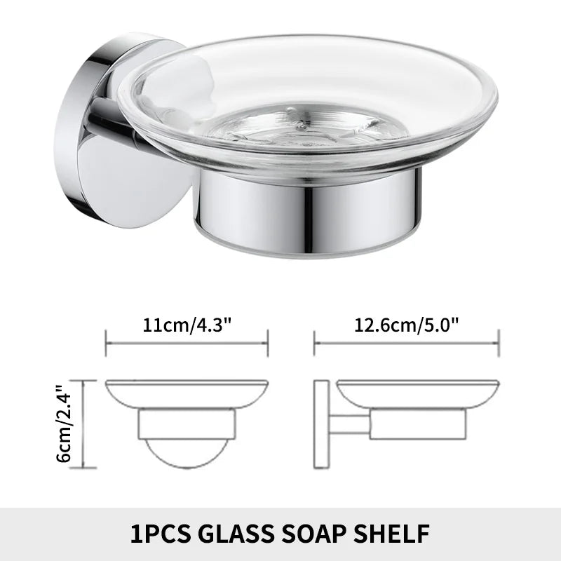 Bathroom Towel Rack Shelf Paper Holder Stainless Steel
