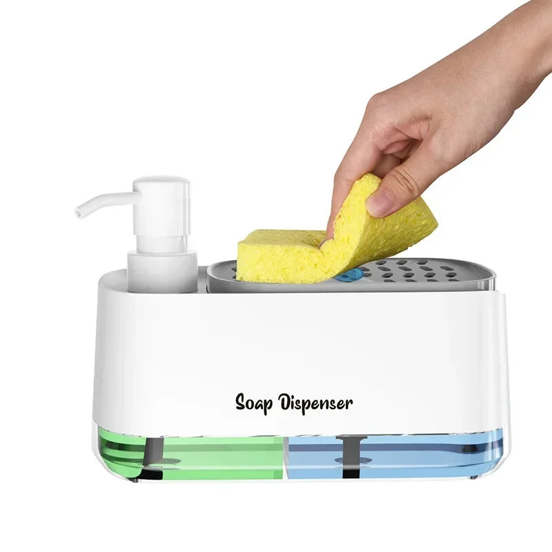 Space Saving Dual Pump Soap Dispenser In1 Organizer