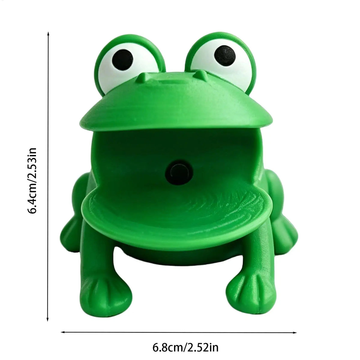 Frog-Shaped Sponge Dishwashing Brush Holder Drainage Holes