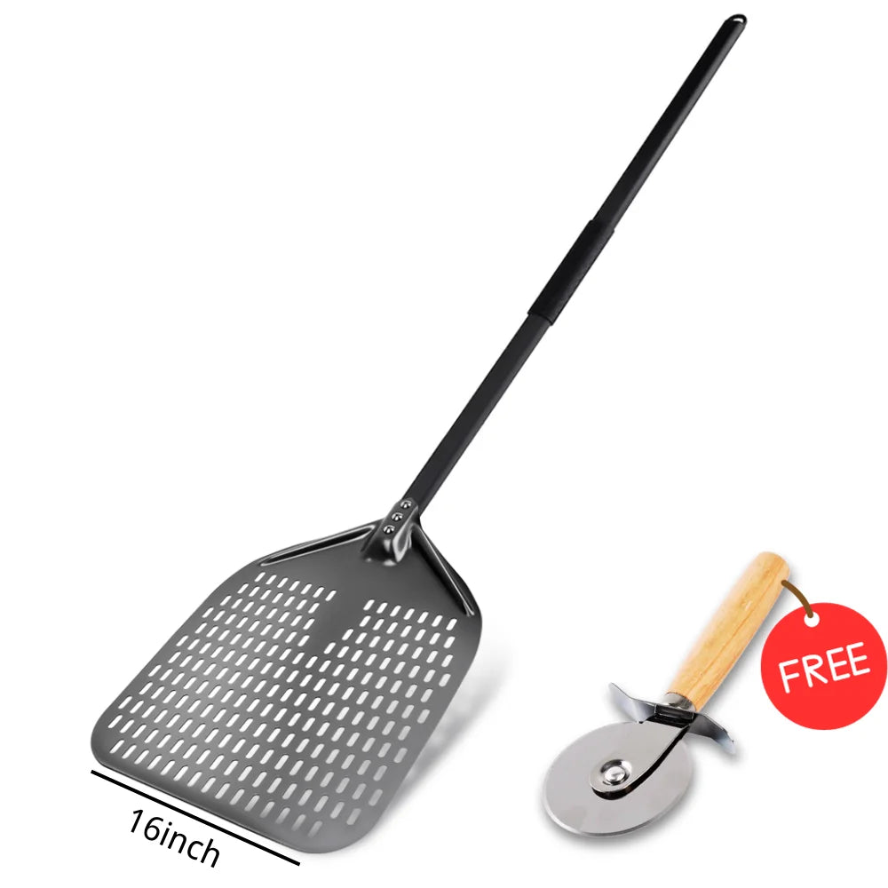15 16 Inch Big Pizza Peel Perforated Shovel