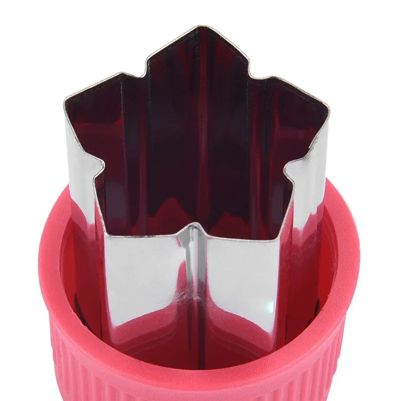 3/12pcs Star Heart Shape Vegetables Cutter Plastic Handle