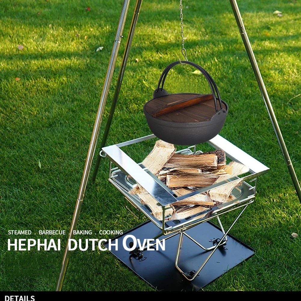 Soup Pot Multi-Functional Outdoor Camping Stew Soup Cast