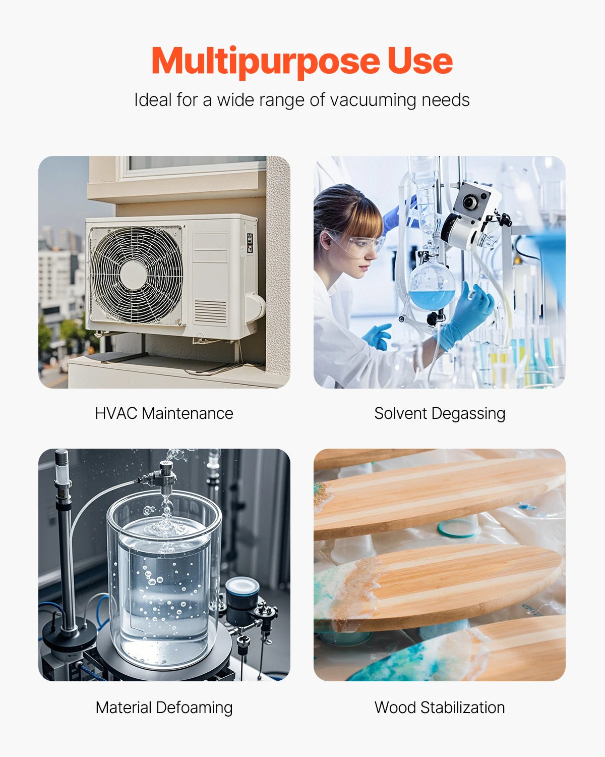Succebuy Vacuum Pump & Oil Bottle 5cfm/4cfm/5cfm 1-Stage