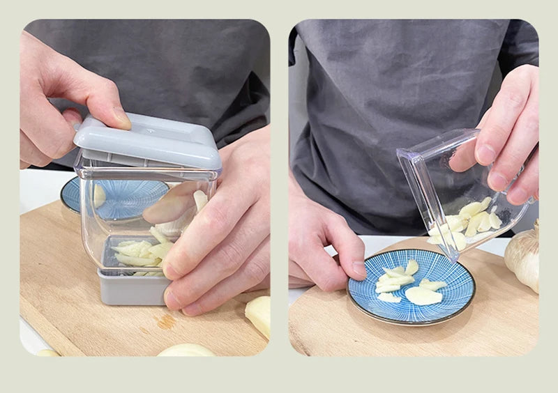 Pressing Garlic Grinding Grater Cutter Cooking Garlic Peeler
