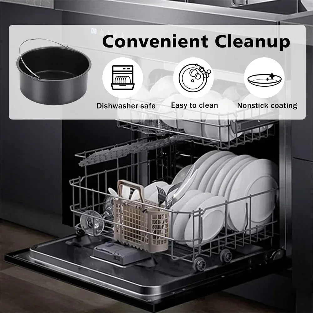 6/7/8 Inch Non-Stick Cake Pan Oven Air Fryer