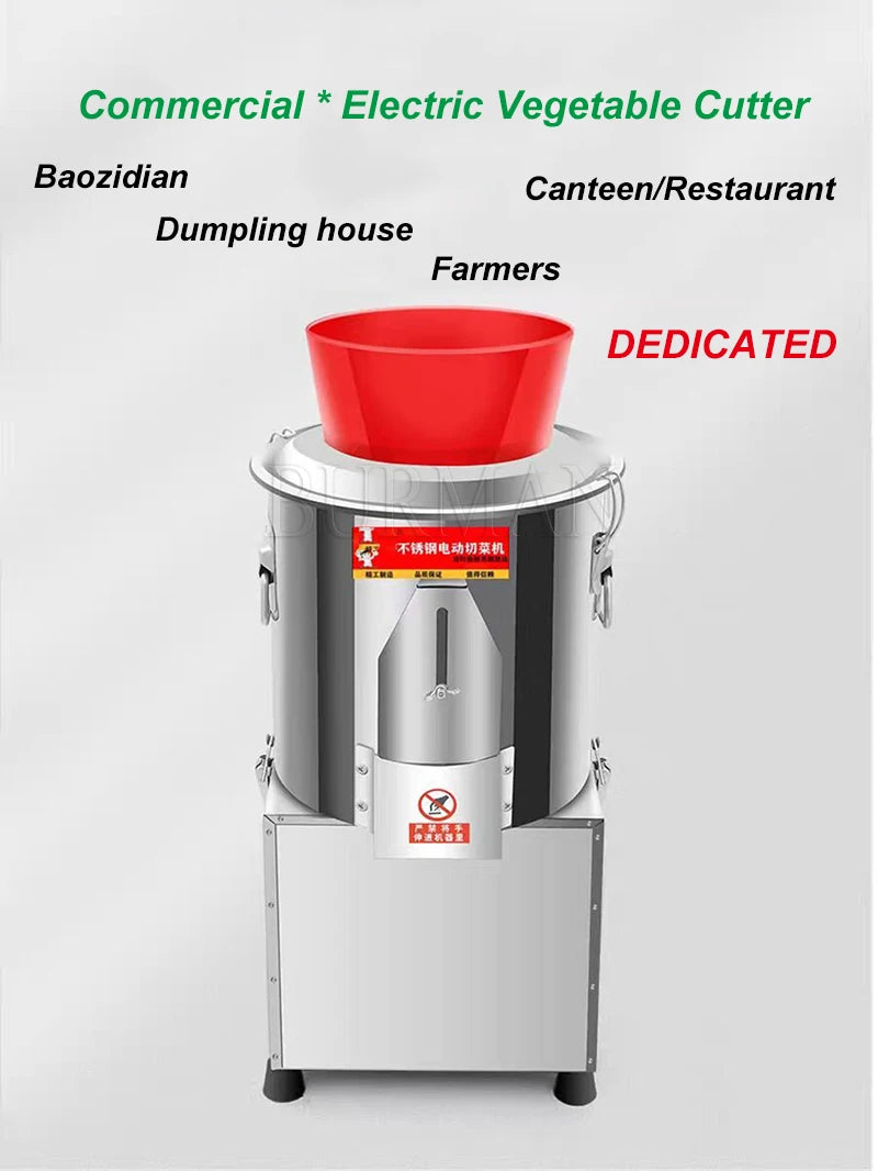 750 Rpm Electric Commercial Vegetable Cutter Mincing Baozi