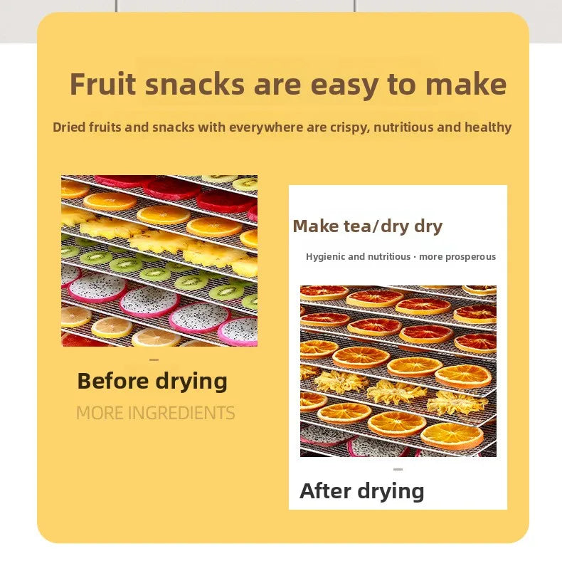12-Tier Commercial & Food Dehydrator 750w Stainless Steel
