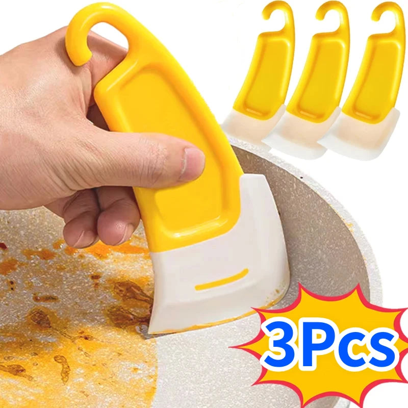 Cleaning Spatula Scraper Soft Blade Scraper Brush Dirty