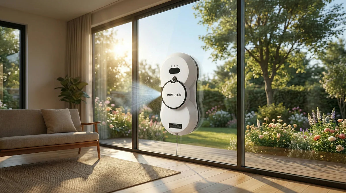 Divedeer Intelligent Cleaning Robot Automatic Water Spraying