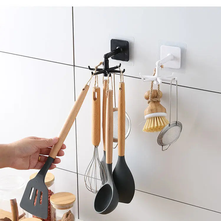 Organizer Swivel Hooks Creative Hooks Hole-Free Explosion