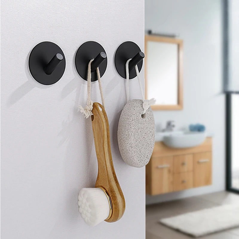 4pcs Waterproof Bathroom Robe Coat Towel Hanger Hooks