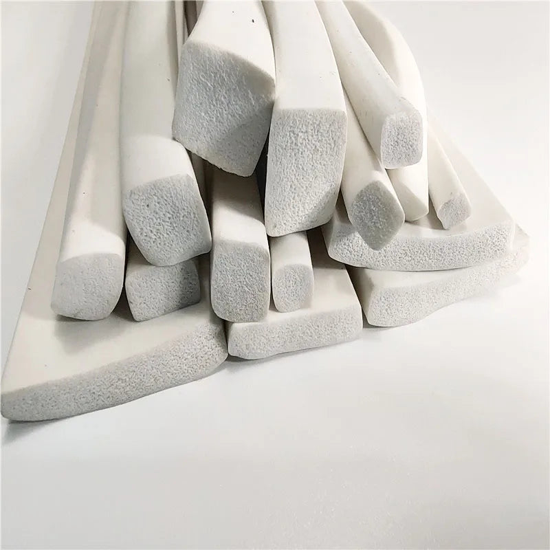 Length 1m To 10m Square White Silicone Foaming