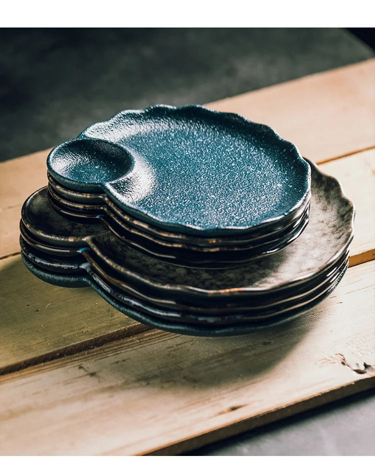 Japanese-Style Dumpling Plate High-Value Ceramic Creative