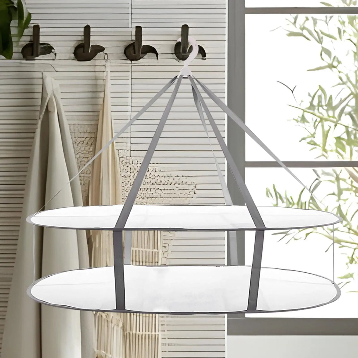 2/3 Layers Folding Clothes Drying Rack Flat Foldable