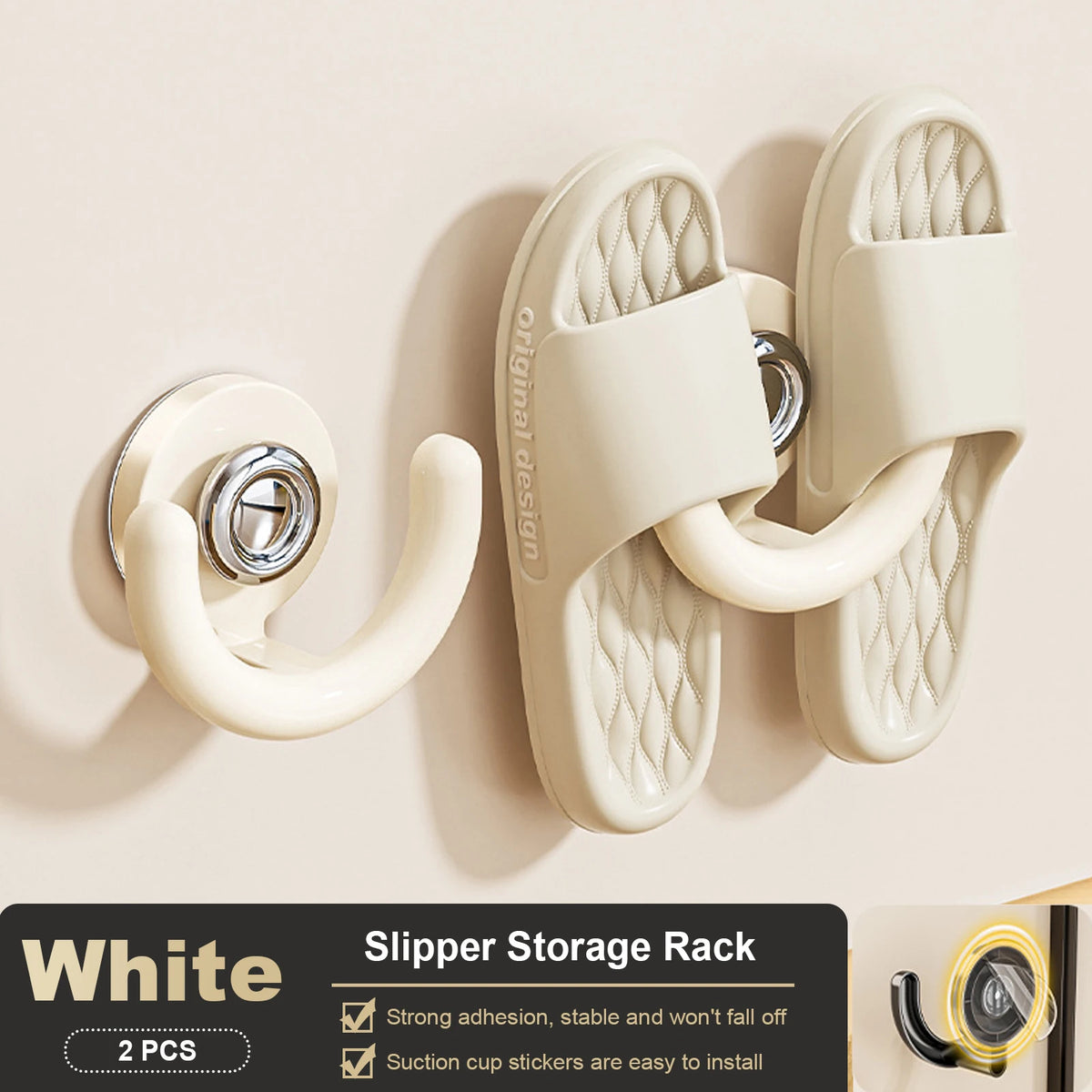 Slippers Rack No Punching Bathroom Simple Slipper Hook