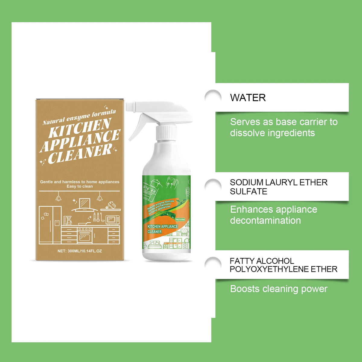 300ml Degreaser Spray Multi Purpose Appliance Cleaner Heavy