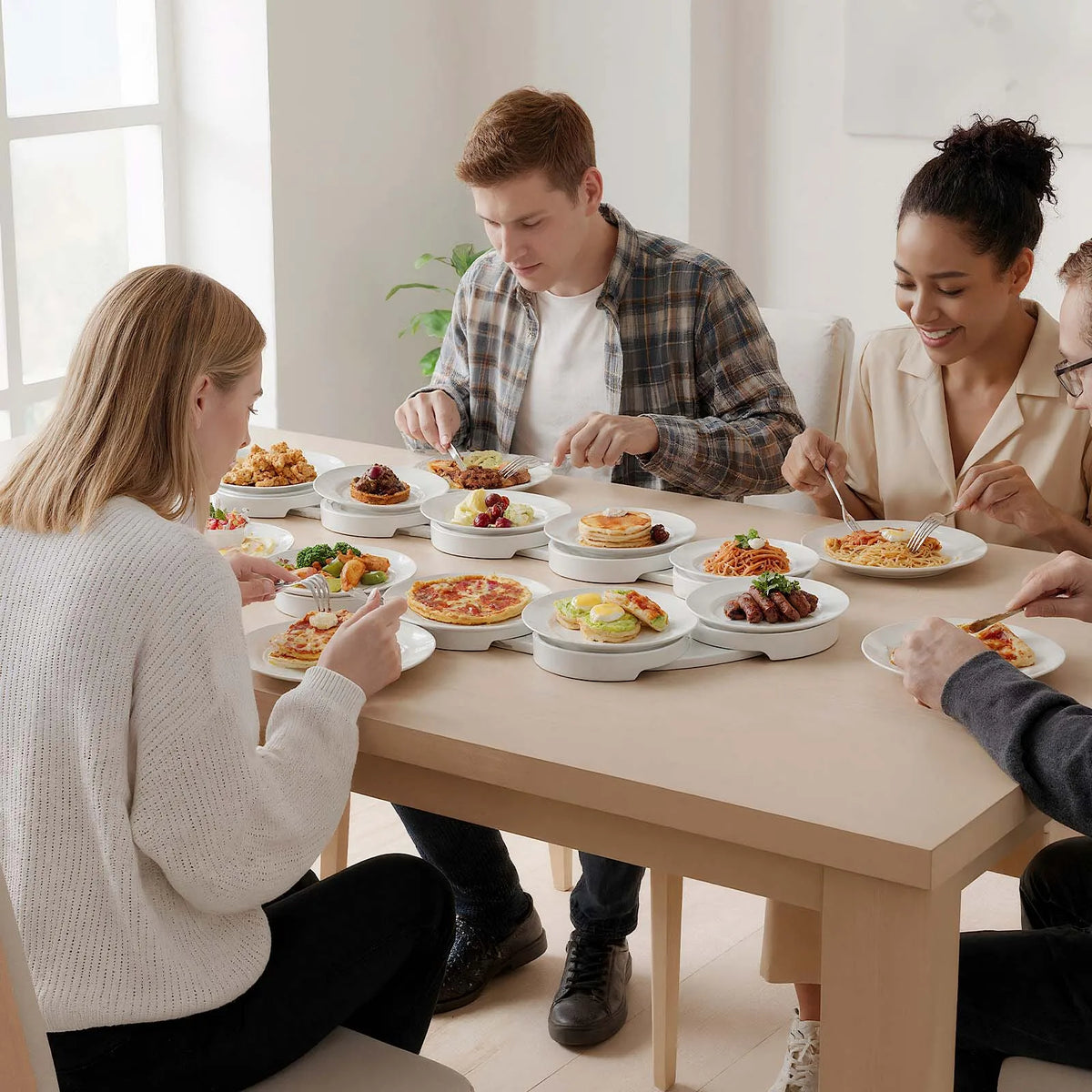 Table Turntable Tray 360 Rotation Reusable Rotating Food