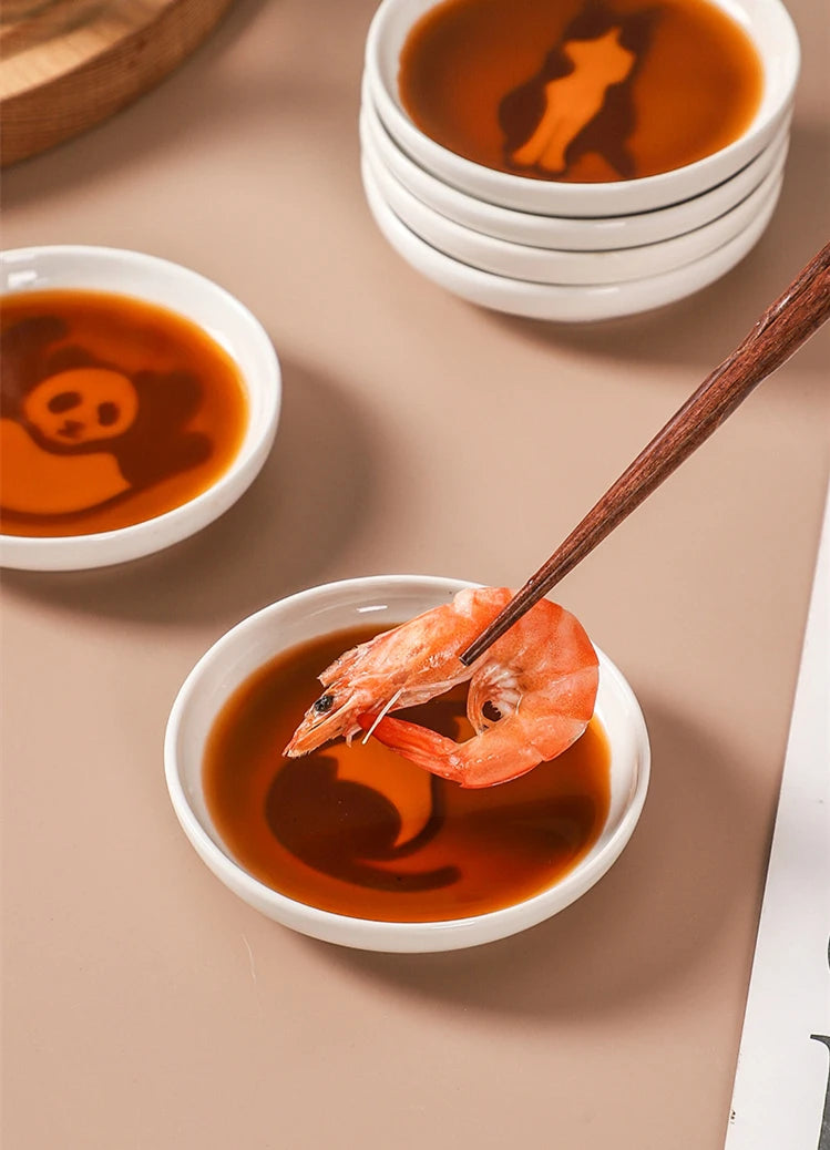1pcs Ceramic Taste Dish Animal Small Plate Creative