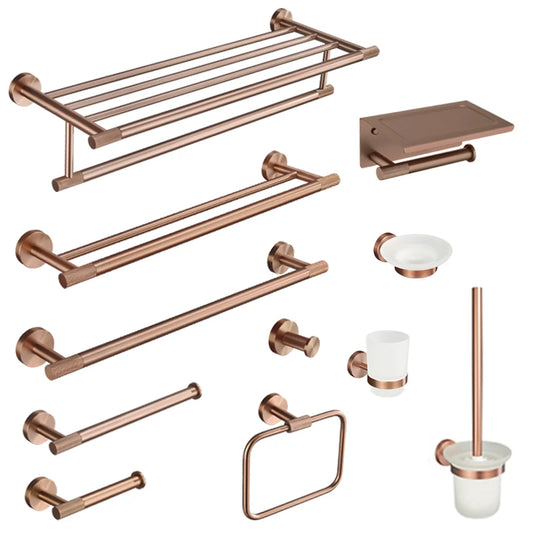 Brushed Rose Gold Toilet Brush Holder Toilet Paper
